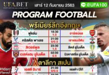 ราคาบอล พรีเมียร์ลีก แทงบอล ดูบอลฟรี